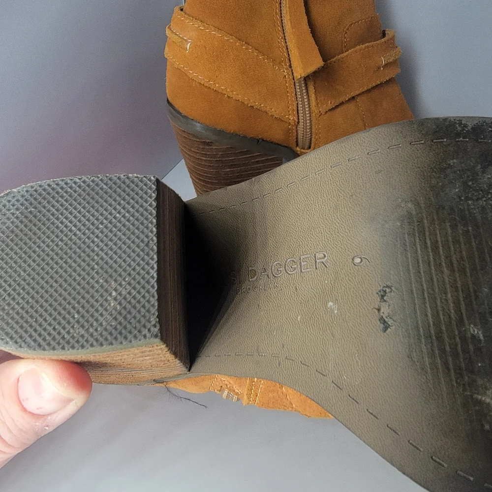 Kelsi Dagger Brooklyn Suede Leather‎ Boots SZ 6